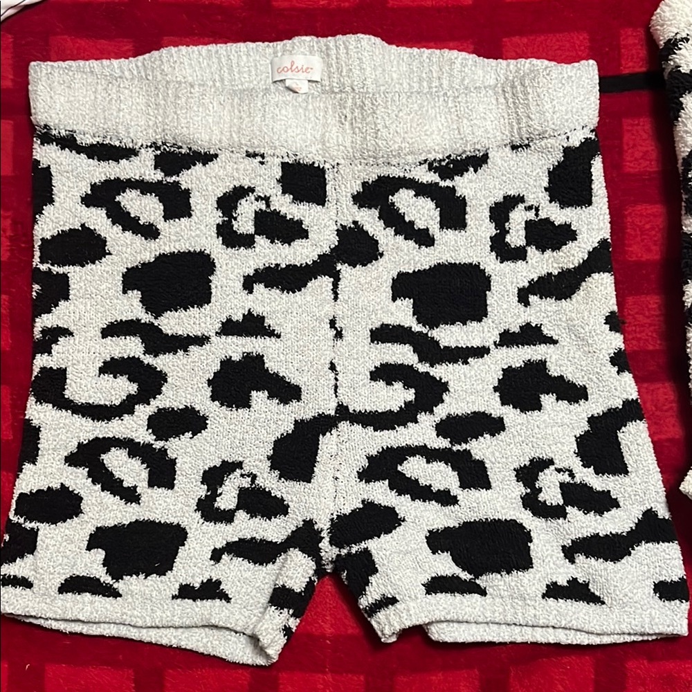 Cozy Animal Print Shorts